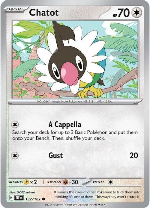 Chatot (132/162) [Scarlet & Violet: Temporal Forces] | Eastridge Sports Cards & Games