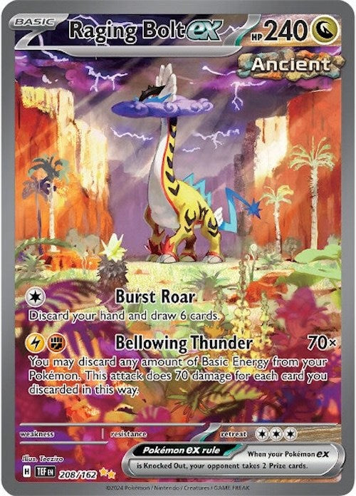 Raging Bolt ex (208/162) [Scarlet & Violet: Temporal Forces] | Eastridge Sports Cards & Games