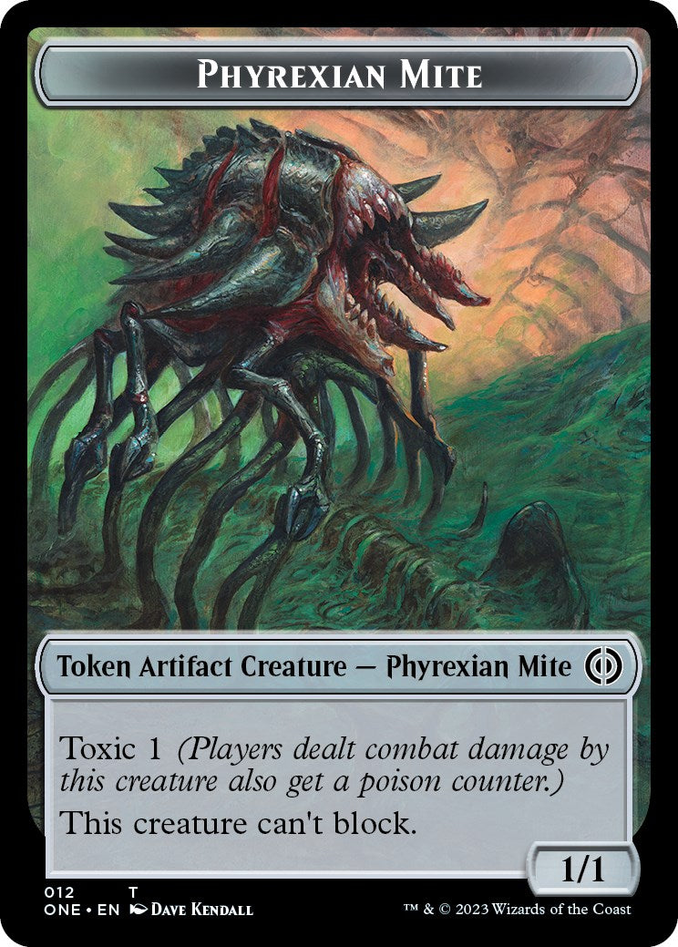 Phyrexian Mite (012) // Phyrexian Beast Double-Sided Token [Phyrexia: All Will Be One Tokens] | Eastridge Sports Cards & Games