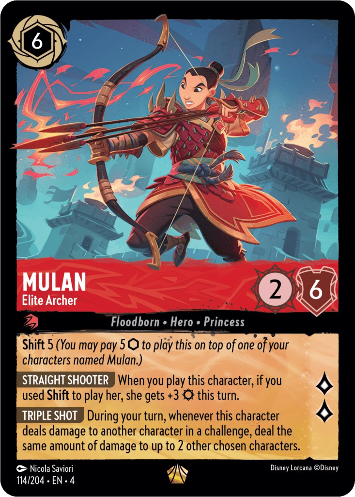 Mulan - Elite Archer (114/204) [Ursula's Return] | Eastridge Sports Cards & Games