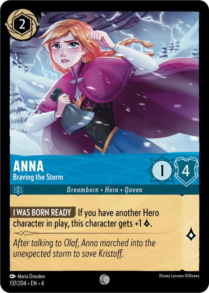 Anna - Braving the Storm (137/204) [Ursula's Return] | Eastridge Sports Cards & Games