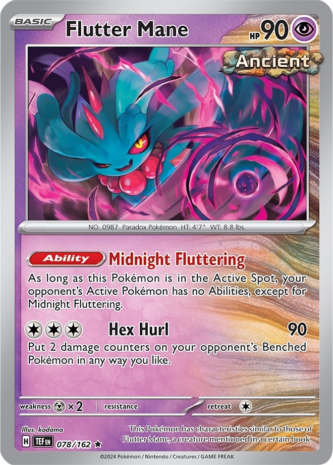 Flutter Mane (078/162) (Theme Deck Exclusive) [Scarlet & Violet: Temporal Forces] | Eastridge Sports Cards & Games