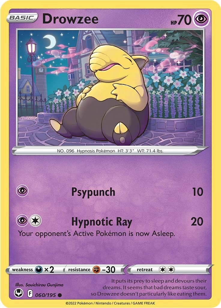 Drowzee (060/195) [Sword & Shield: Silver Tempest] | Eastridge Sports Cards & Games