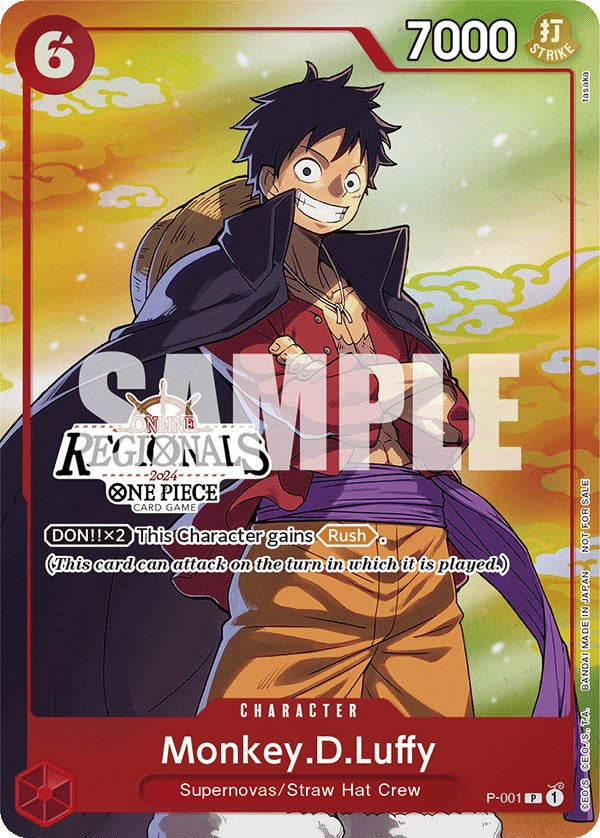Monkey.D.Luffy (Online Regional 2024 Vol. 2) [Participant] [One Piece Promotion Cards] | Eastridge Sports Cards & Games