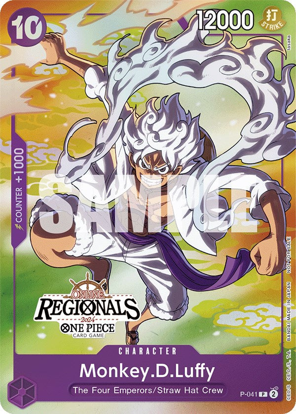 Monkey.D.Luffy (Online Regional 2024 Vol. 2) [Participant] [One Piece Promotion Cards] | Eastridge Sports Cards & Games