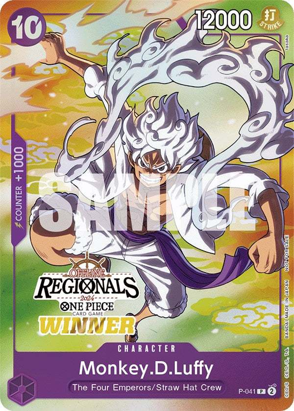 Monkey.D.Luffy (Offline Regional 2024 Vol. 2) [Winner] [One Piece Promotion Cards] | Eastridge Sports Cards & Games