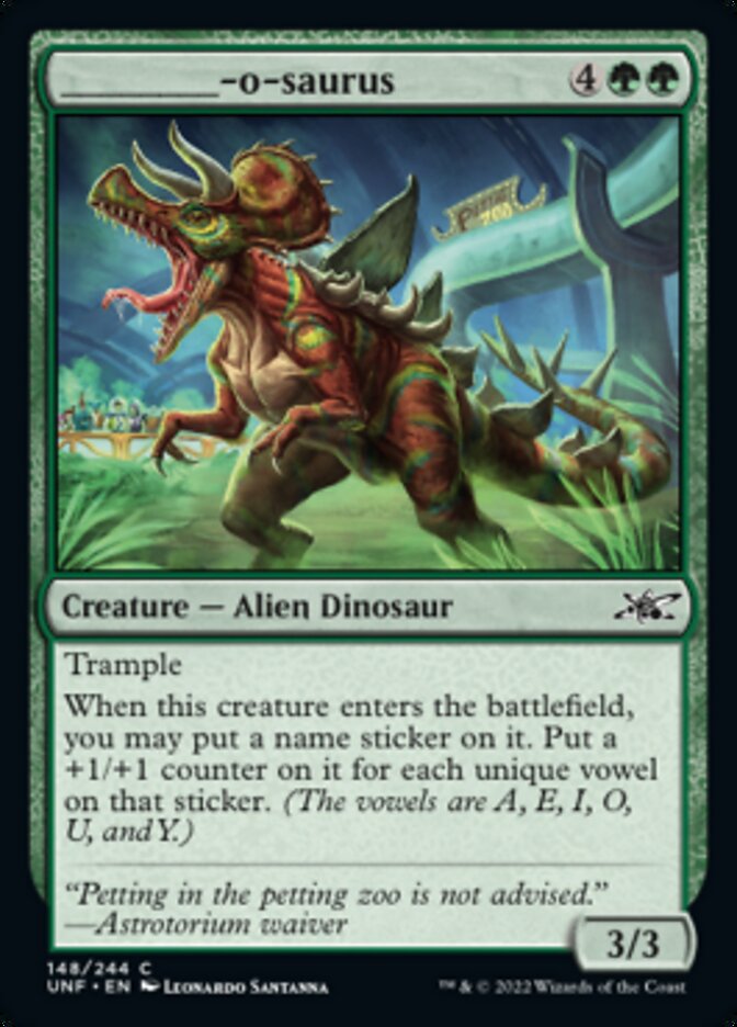 _____-o-saurus [Unfinity] | Eastridge Sports Cards & Games