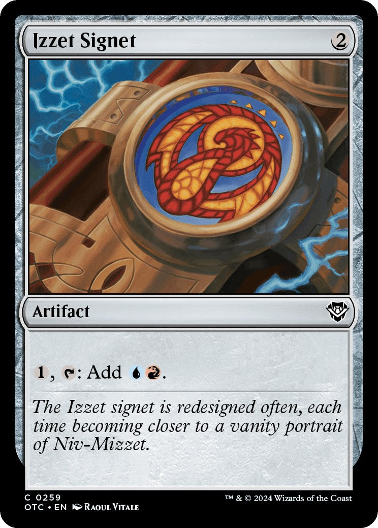 Izzet Signet [Outlaws of Thunder Junction Commander] | Eastridge Sports Cards & Games