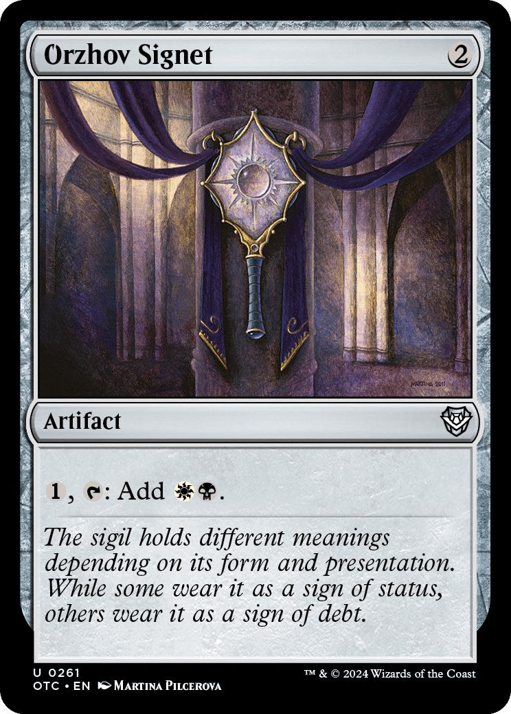 Orzhov Signet [Outlaws of Thunder Junction Commander] | Eastridge Sports Cards & Games