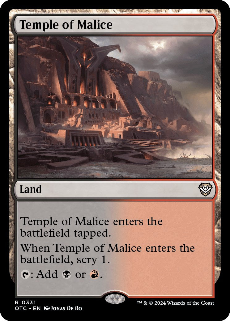 Temple of Malice [Outlaws of Thunder Junction Commander] | Eastridge Sports Cards & Games
