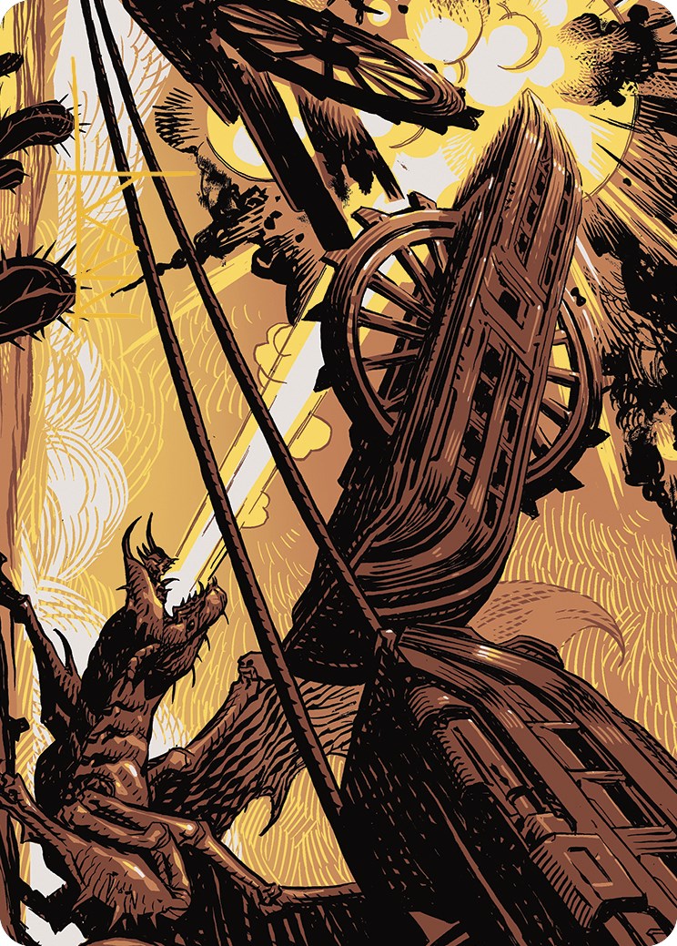 Cruel Ultimatum Art Card (Gold-Stamped Signature) [Outlaws of Thunder Junction Art Series] | Eastridge Sports Cards & Games