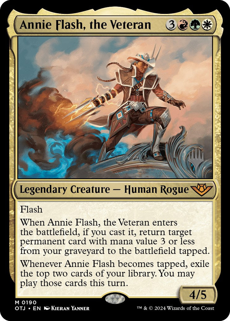 Annie Flash, the Veteran (Promo Pack) [Outlaws of Thunder Junction Promos] | Eastridge Sports Cards & Games