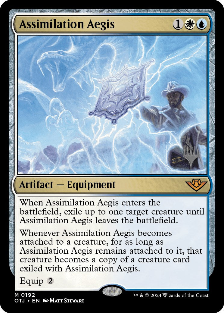 Assimilation Aegis (Promo Pack) [Outlaws of Thunder Junction Promos] | Eastridge Sports Cards & Games