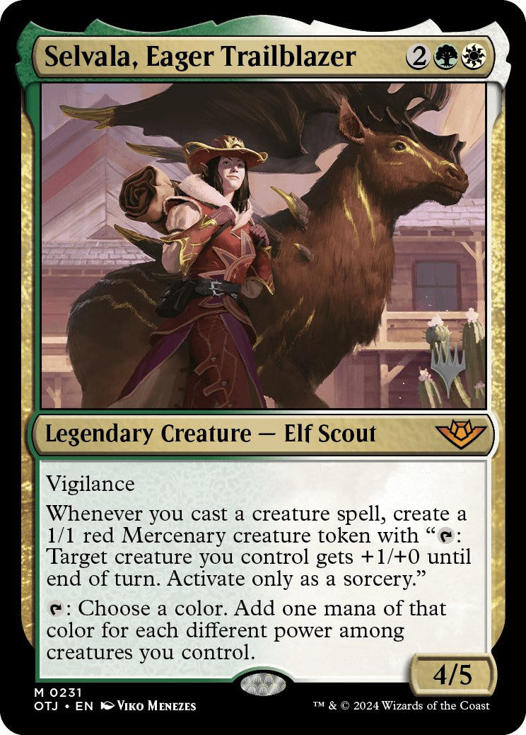 Selvala, Eager Trailblazer (Promo Pack) [Outlaws of Thunder Junction Promos] | Eastridge Sports Cards & Games