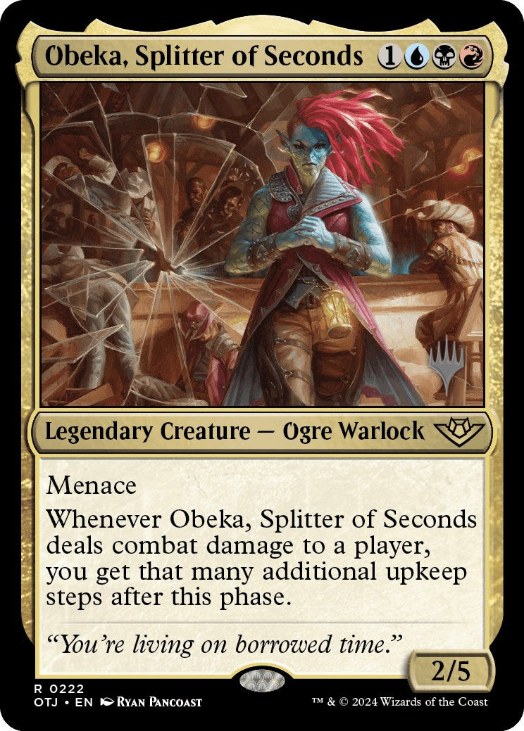 Obeka, Splitter of Seconds (Promo Pack) [Outlaws of Thunder Junction Promos] | Eastridge Sports Cards & Games