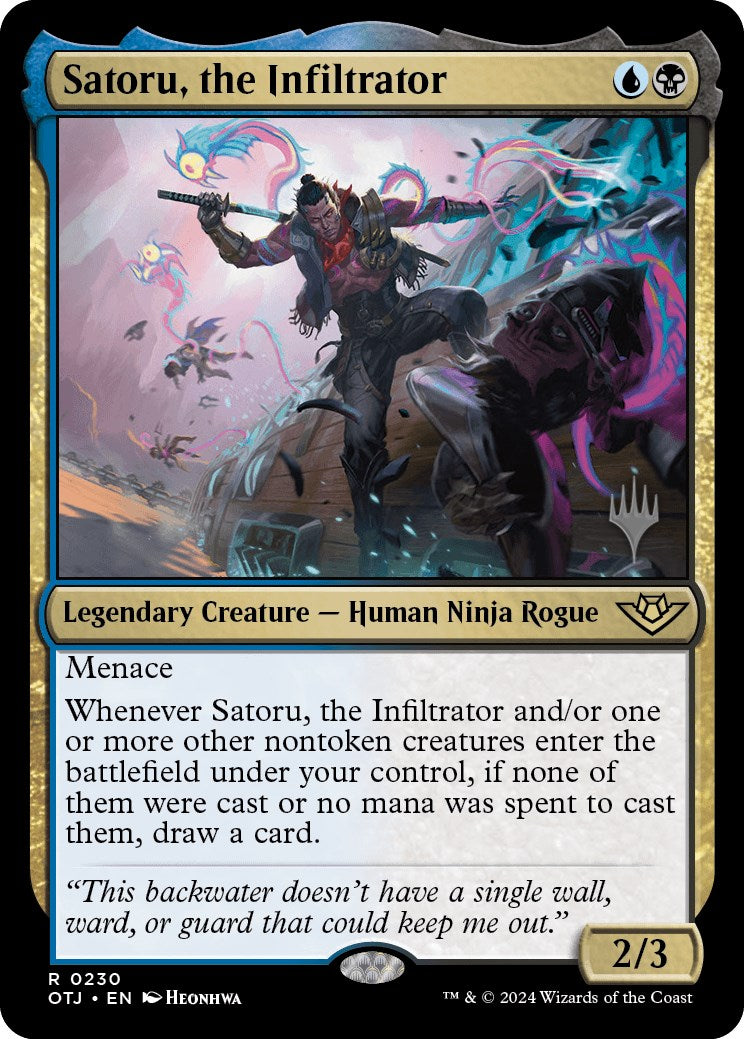 Satoru, the Infiltrator (Promo Pack) [Outlaws of Thunder Junction Promos] | Eastridge Sports Cards & Games