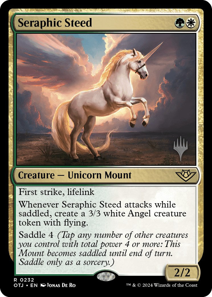 Seraphic Steed (Promo Pack) [Outlaws of Thunder Junction Promos] | Eastridge Sports Cards & Games