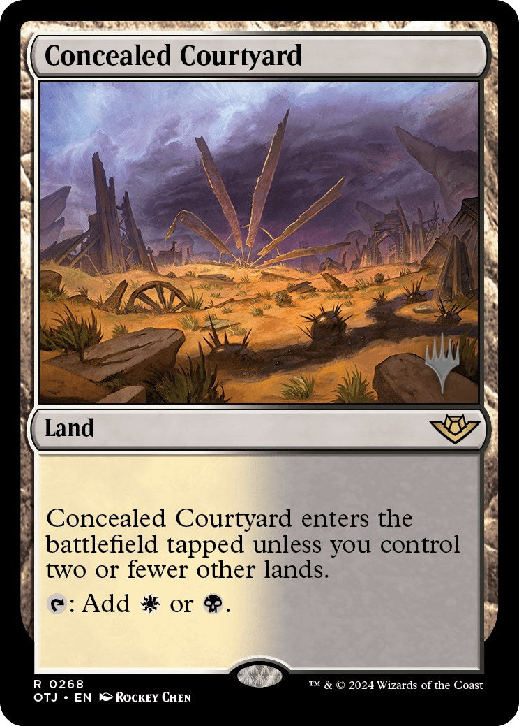 Concealed Courtyard (Promo Pack) [Outlaws of Thunder Junction Promos] | Eastridge Sports Cards & Games