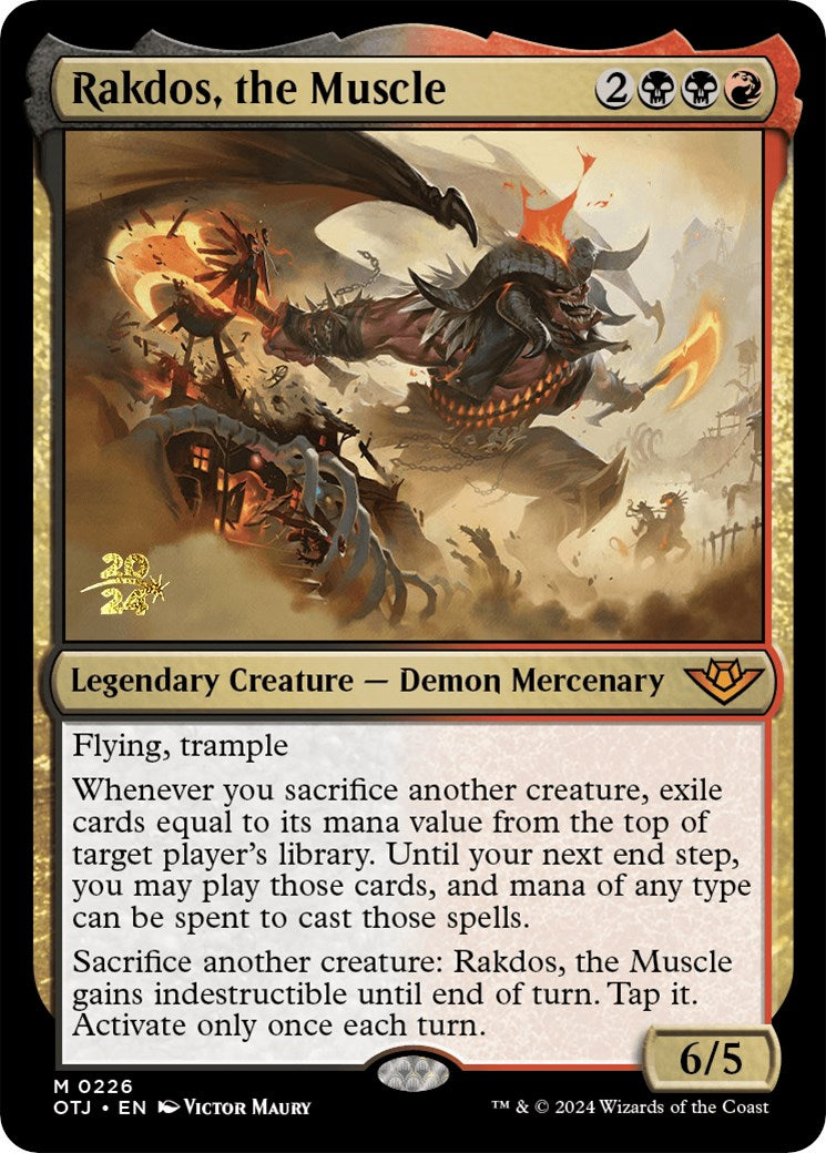Rakdos, the Muscle [Outlaws of Thunder Junction Prerelease Promos] | Eastridge Sports Cards & Games