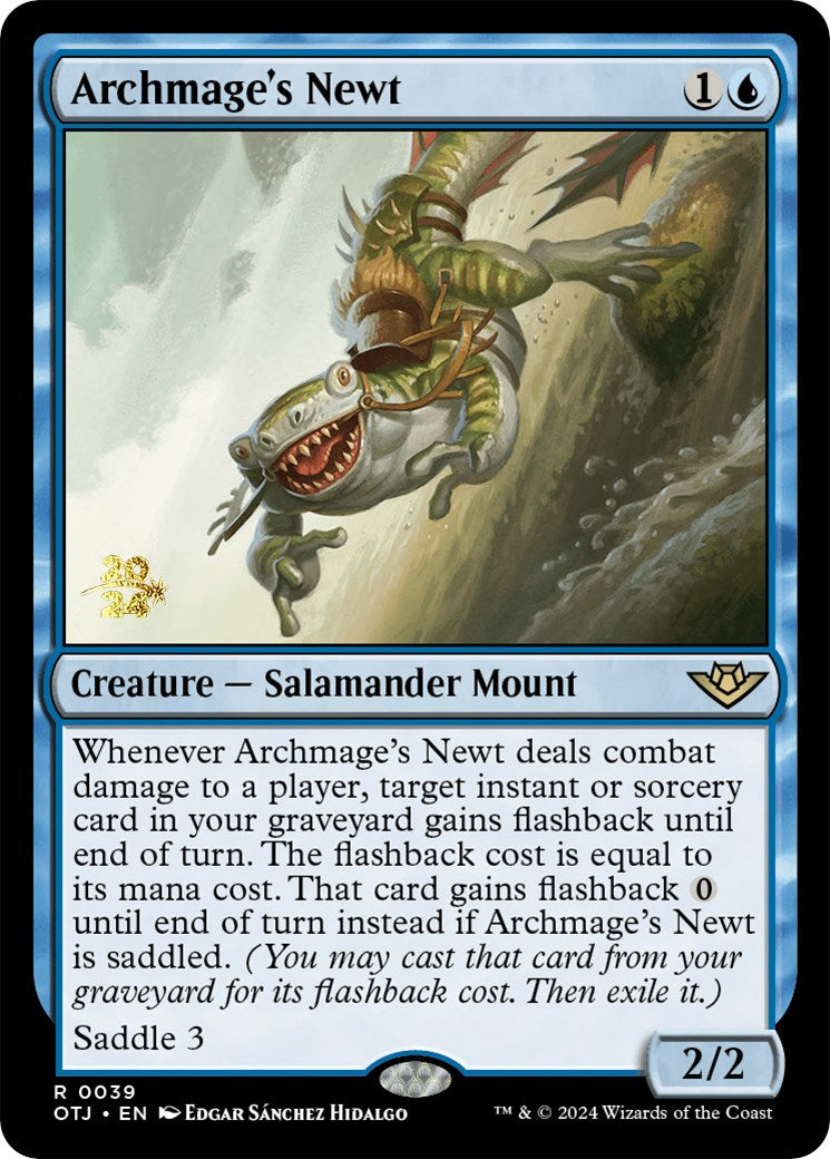 Archmage's Newt [Outlaws of Thunder Junction Prerelease Promos] | Eastridge Sports Cards & Games