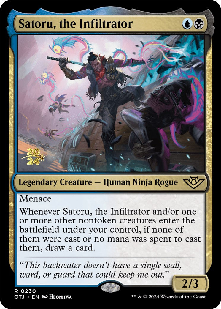 Satoru, the Infiltrator [Outlaws of Thunder Junction Prerelease Promos] | Eastridge Sports Cards & Games