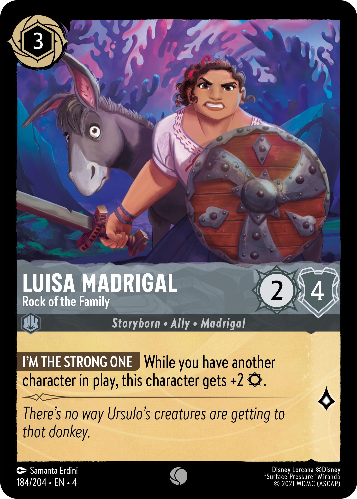 Luisa Madrigal - Rock of the Family (184/204) [Ursula's Return] | Eastridge Sports Cards & Games