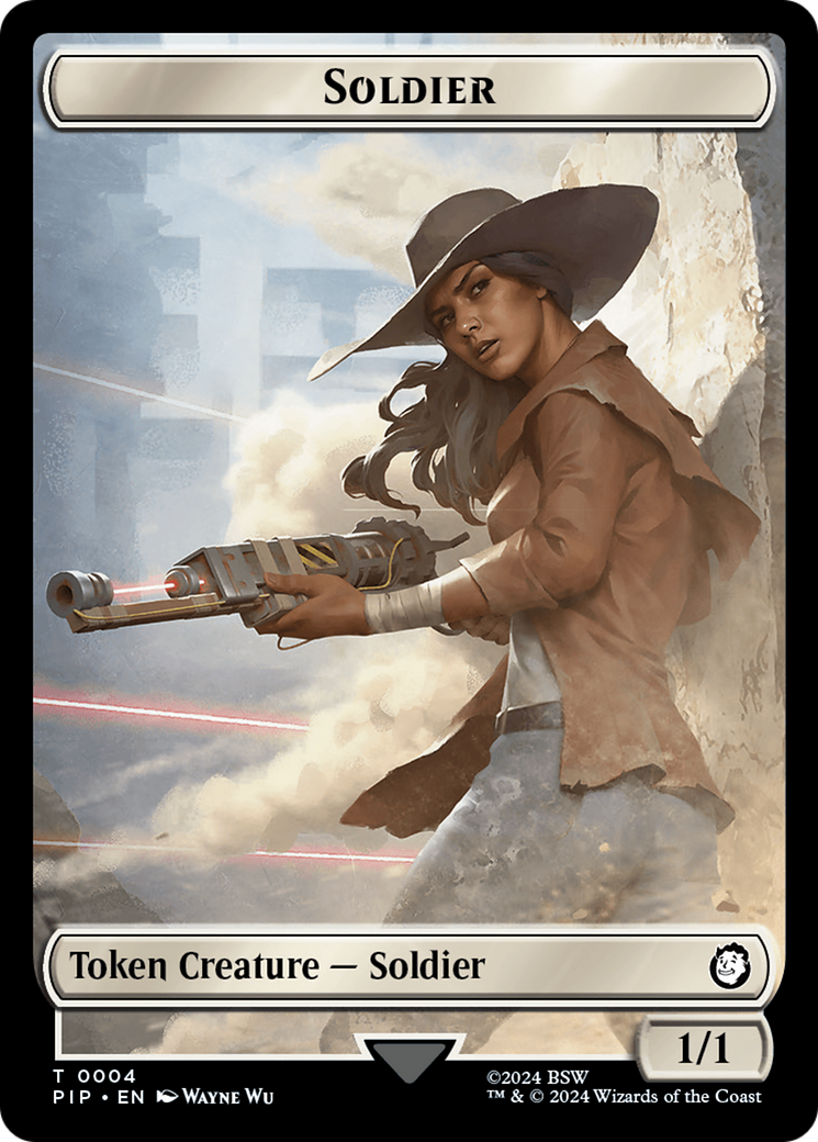 Energy Reserve // Soldier (0004) Double-Sided Token [Fallout Tokens] | Eastridge Sports Cards & Games