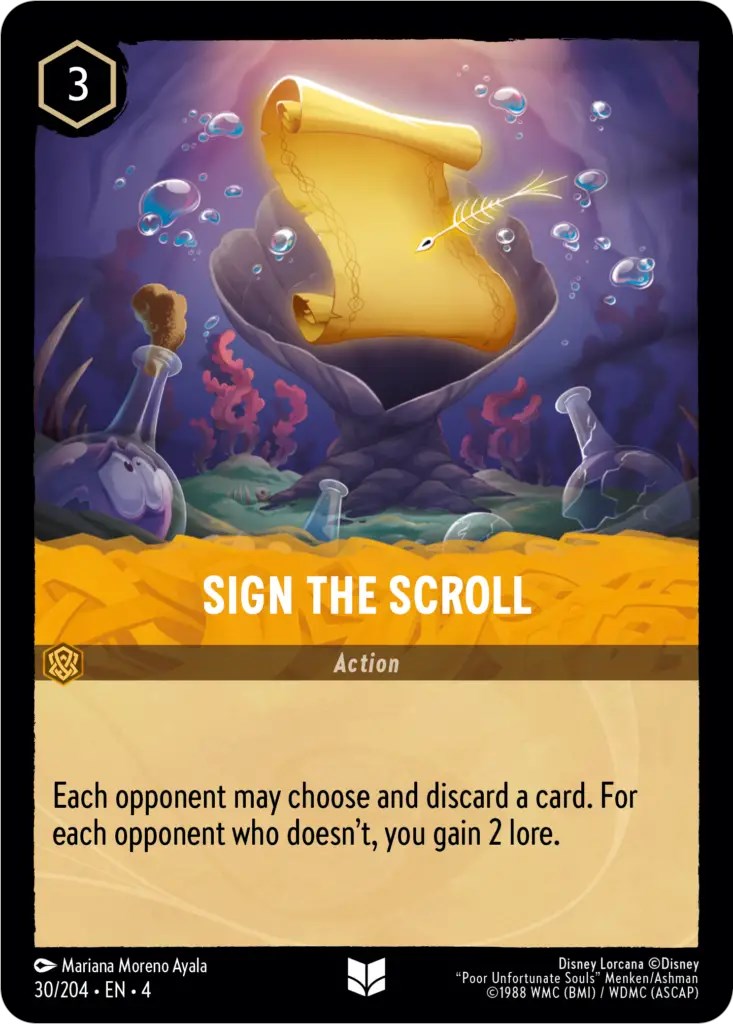 Sign the Scroll (30/204) [Ursula's Return] | Eastridge Sports Cards & Games