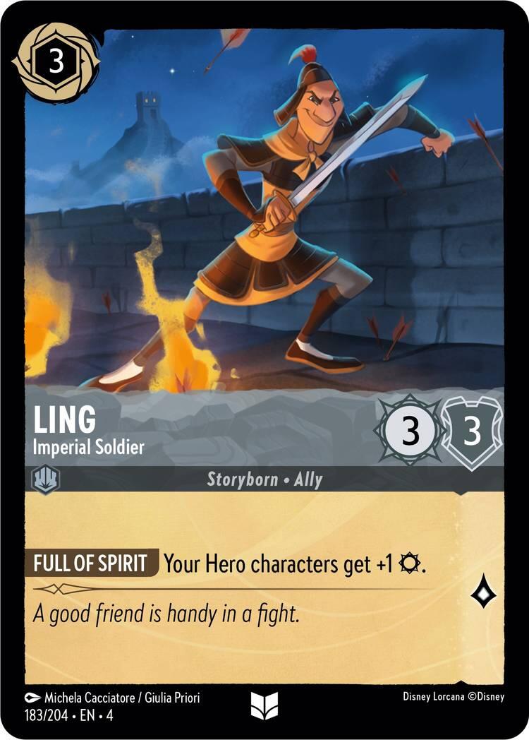 Ling - Imperial Soldier (183/204) [Ursula's Return] | Eastridge Sports Cards & Games