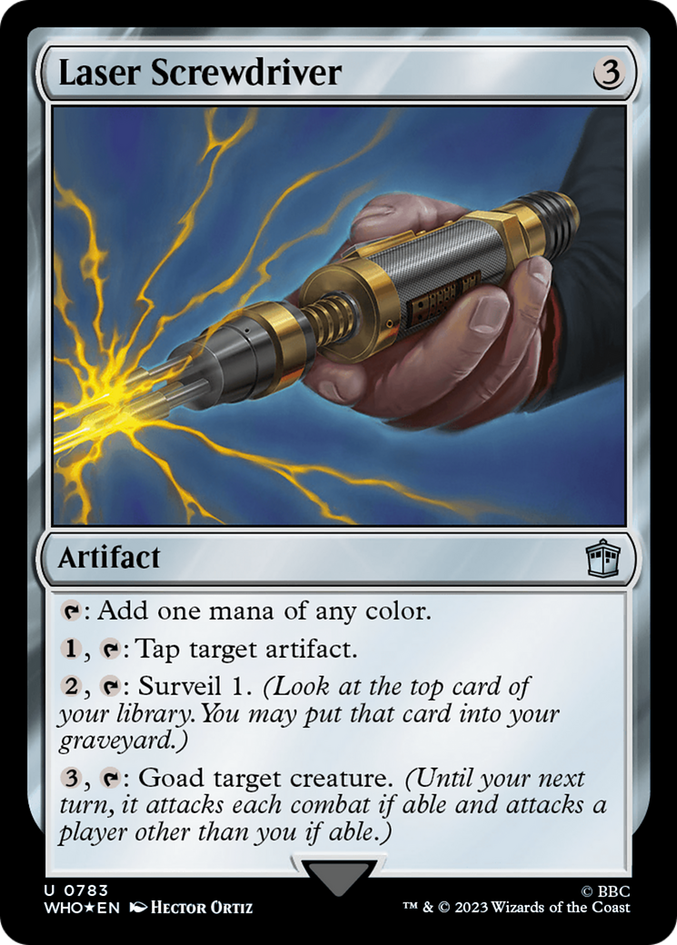 Laser Screwdriver (Surge Foil) [Doctor Who] | Eastridge Sports Cards & Games