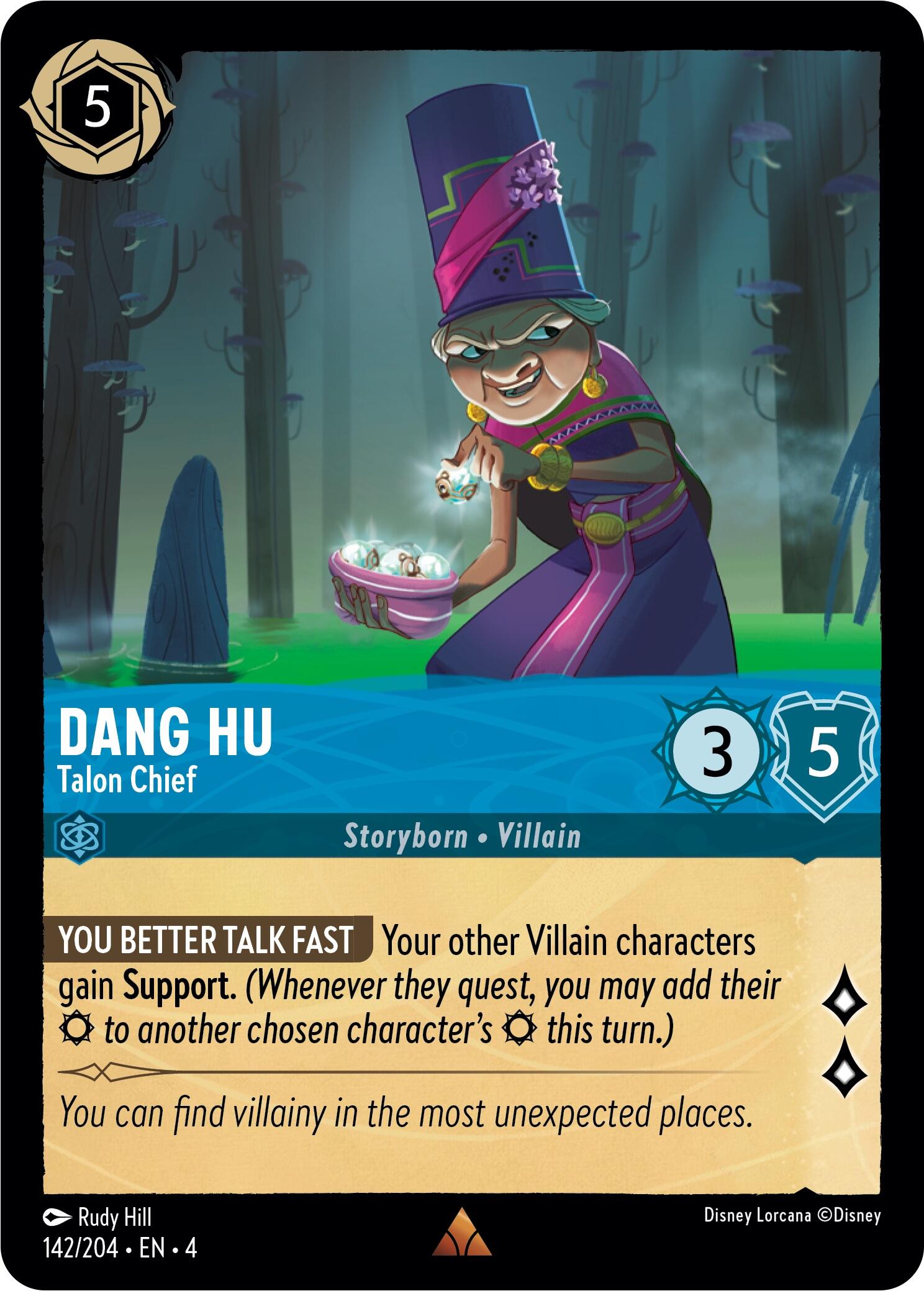 Dang Hu - Talon Chief (142/204) [Ursula's Return] | Eastridge Sports Cards & Games