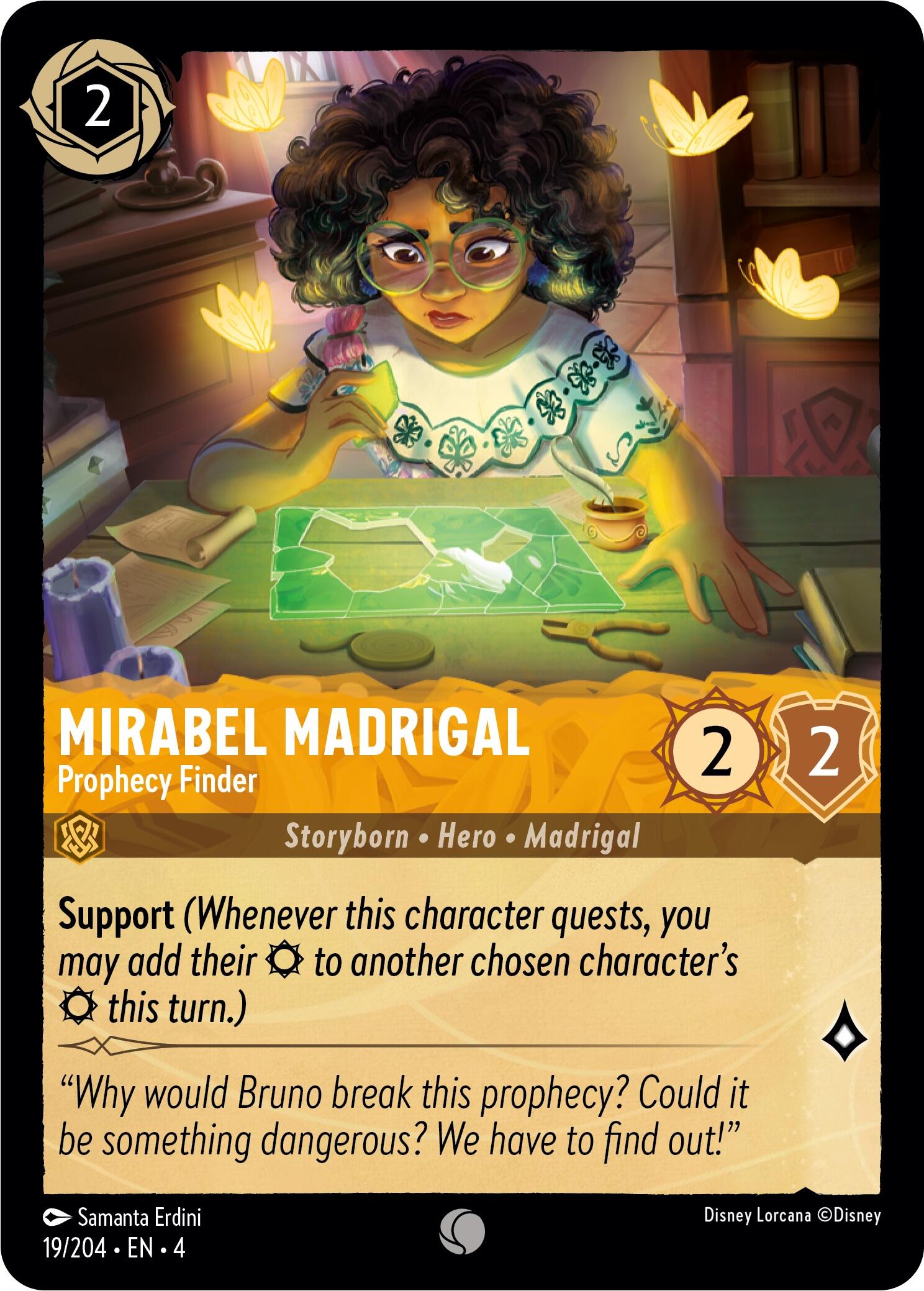 Mirabel Madrigal - Prophecy Finder (19/204) [Ursula's Return] | Eastridge Sports Cards & Games