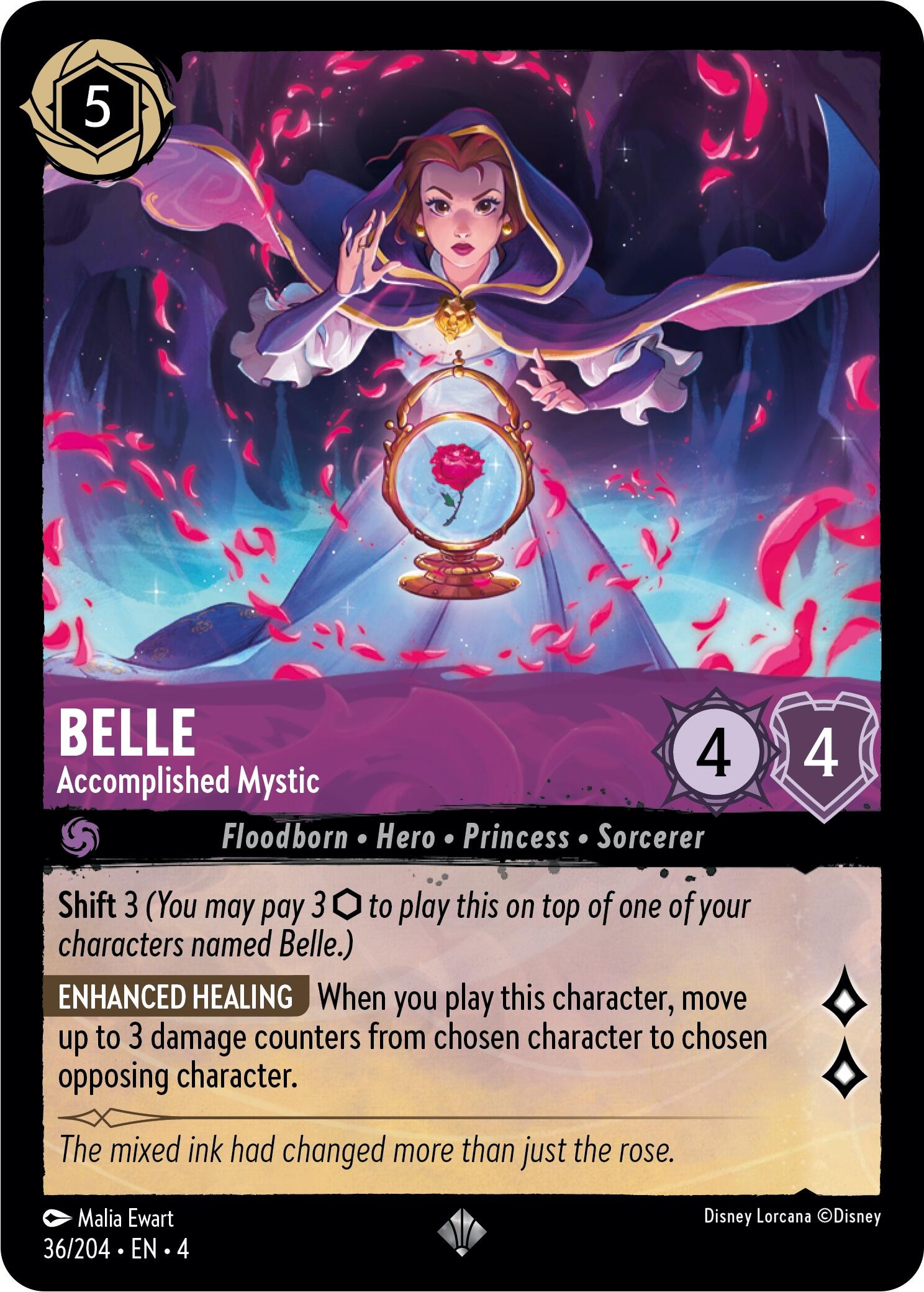 Belle - Accomplished Mystic (36/204) [Ursula's Return] | Eastridge Sports Cards & Games