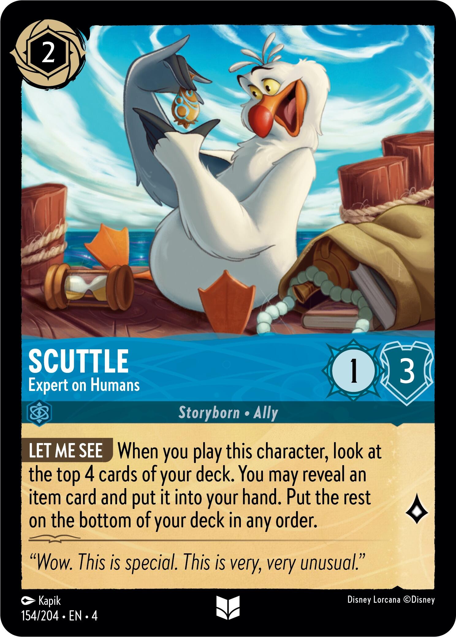 Scuttle - Expert on Humans (154/204) [Ursula's Return] | Eastridge Sports Cards & Games
