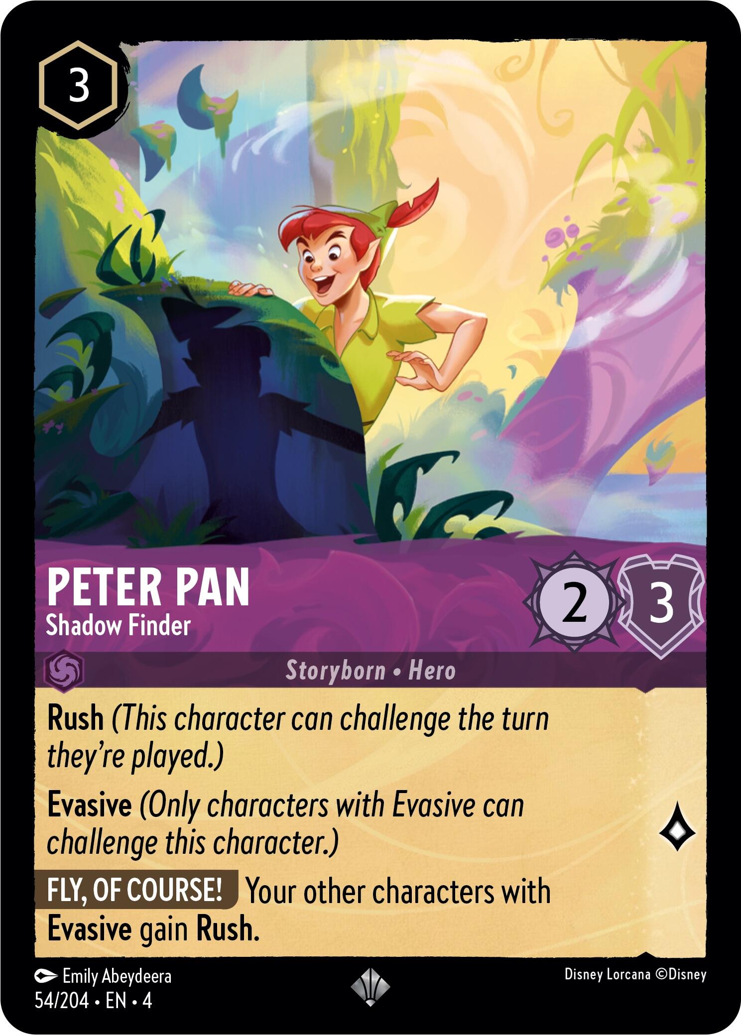 Peter Pan - Shadow Finder (54/204) [Ursula's Return] | Eastridge Sports Cards & Games