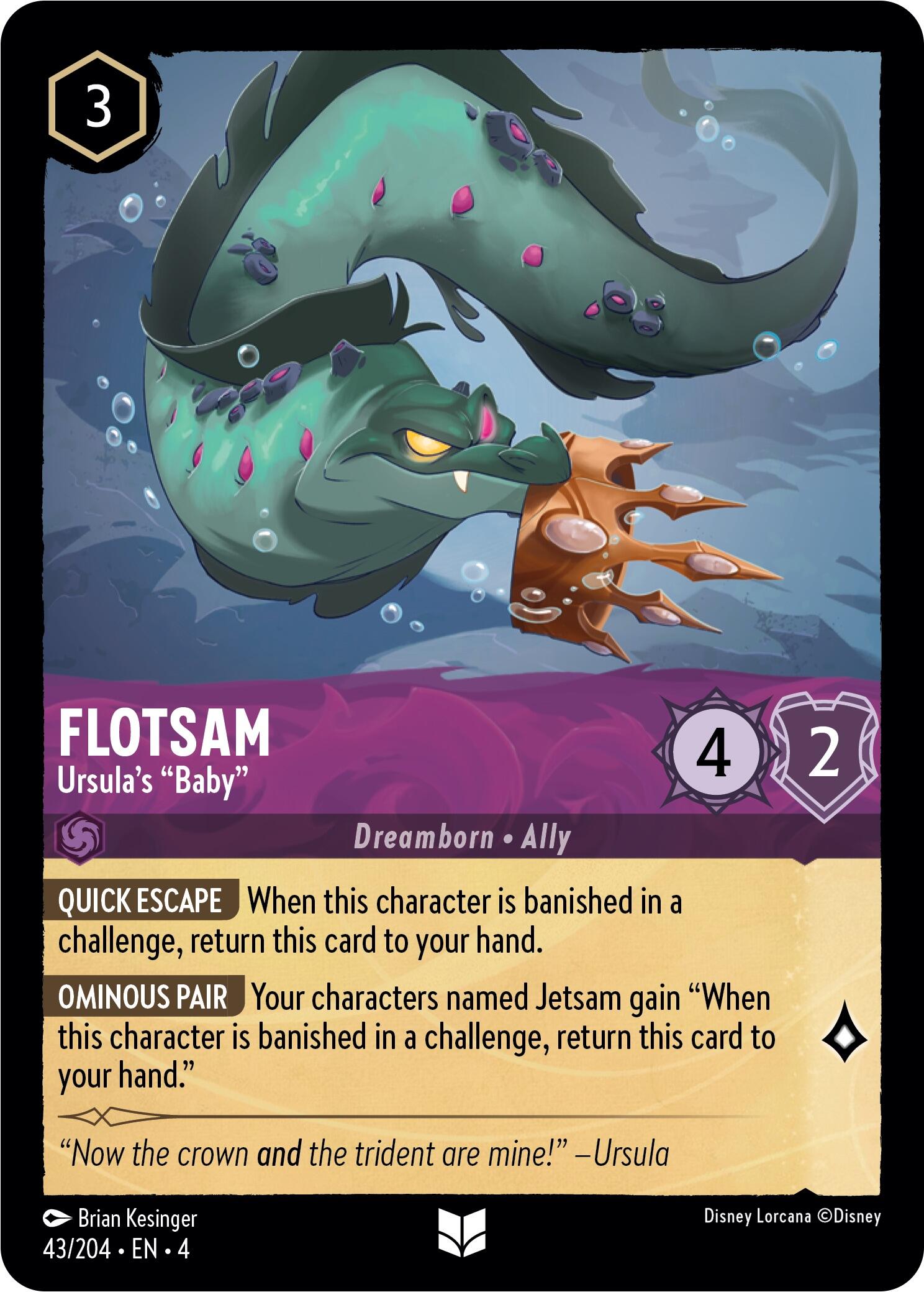 Flotsam - Ursula's "Baby" (43/204) [Ursula's Return] | Eastridge Sports Cards & Games
