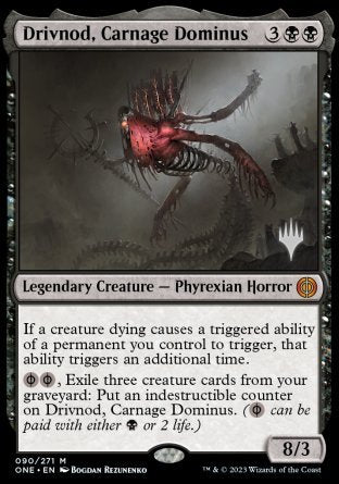 Drivnod, Carnage Dominus (Promo Pack) [Phyrexia: All Will Be One Promos] | Eastridge Sports Cards & Games