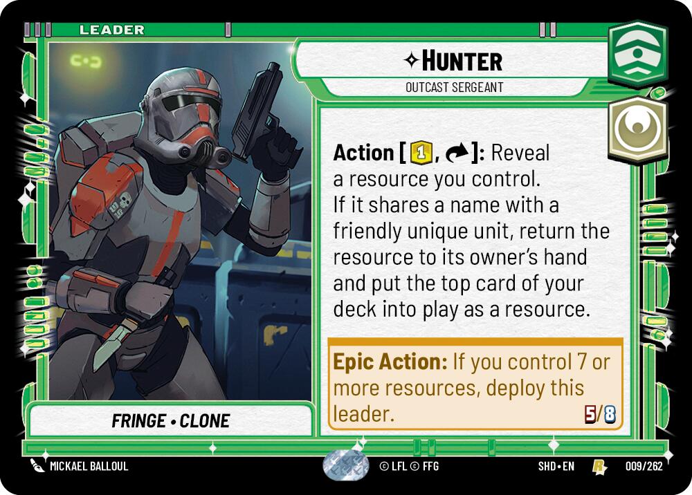 Hunter - Outcast Sergeant (009/262) (009/262) [Shadows of the Galaxy] | Eastridge Sports Cards & Games