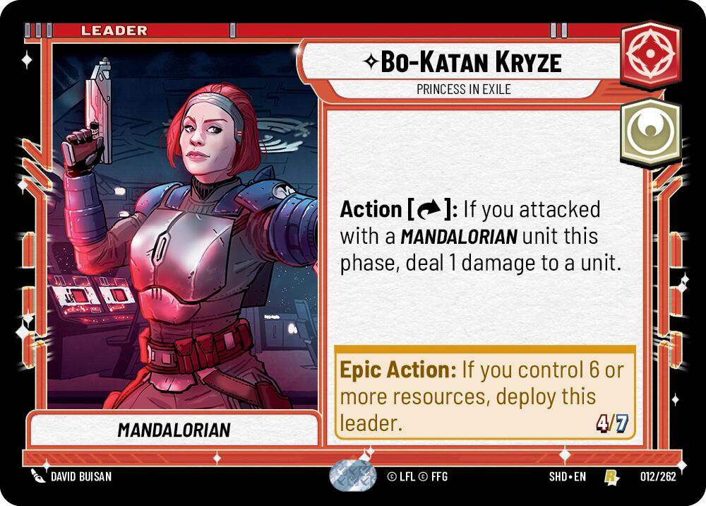 Bo-Katan Kryze - Princess in Exile (012/262) (012/262) [Shadows of the Galaxy] | Eastridge Sports Cards & Games