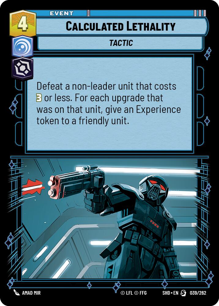 Calculated Lethality (039/262) (039/262) [Shadows of the Galaxy] | Eastridge Sports Cards & Games