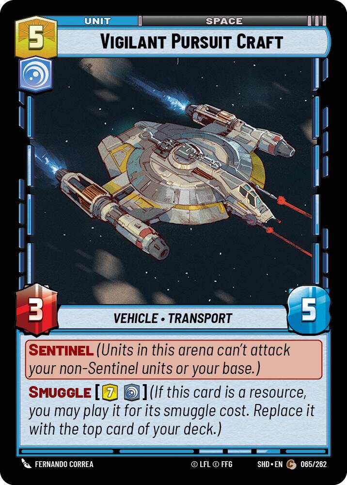 Vigilant Pursuit Craft (065/262) (065/262) [Shadows of the Galaxy] | Eastridge Sports Cards & Games