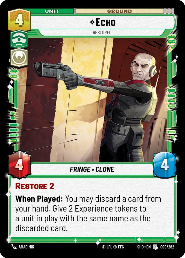 Echo - Restored (099/262) (099/262) [Shadows of the Galaxy] | Eastridge Sports Cards & Games