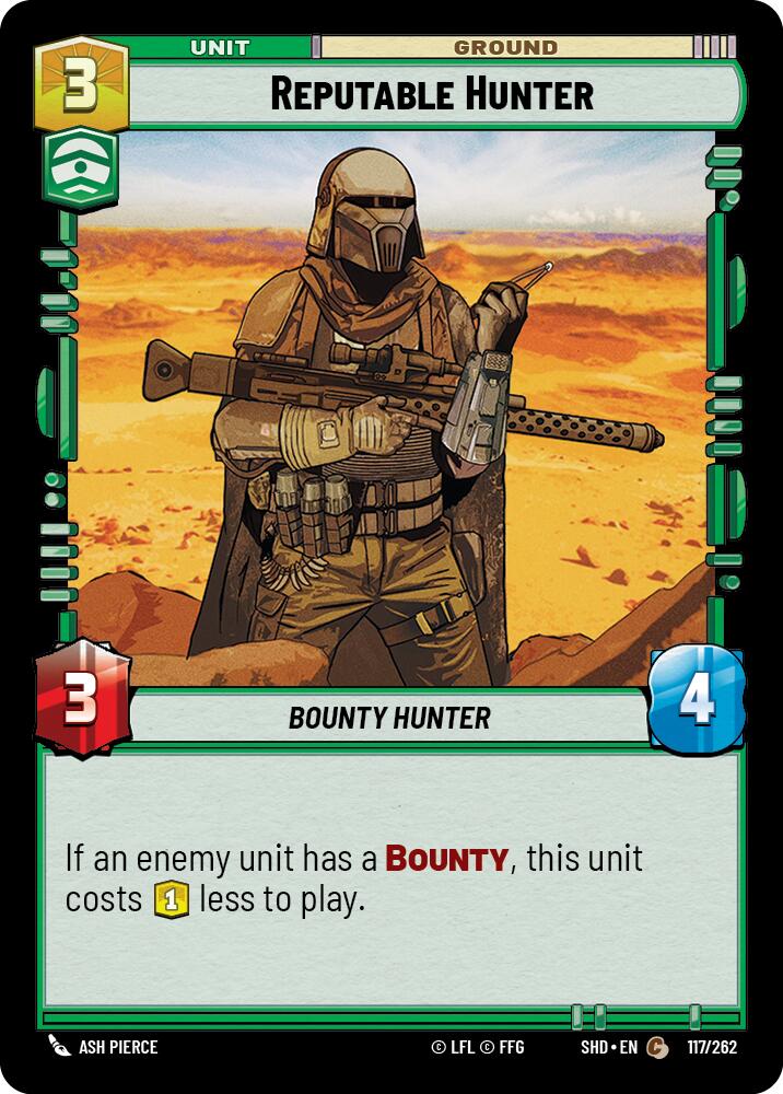 Reputable Hunter (117/262) (117/262) [Shadows of the Galaxy] | Eastridge Sports Cards & Games