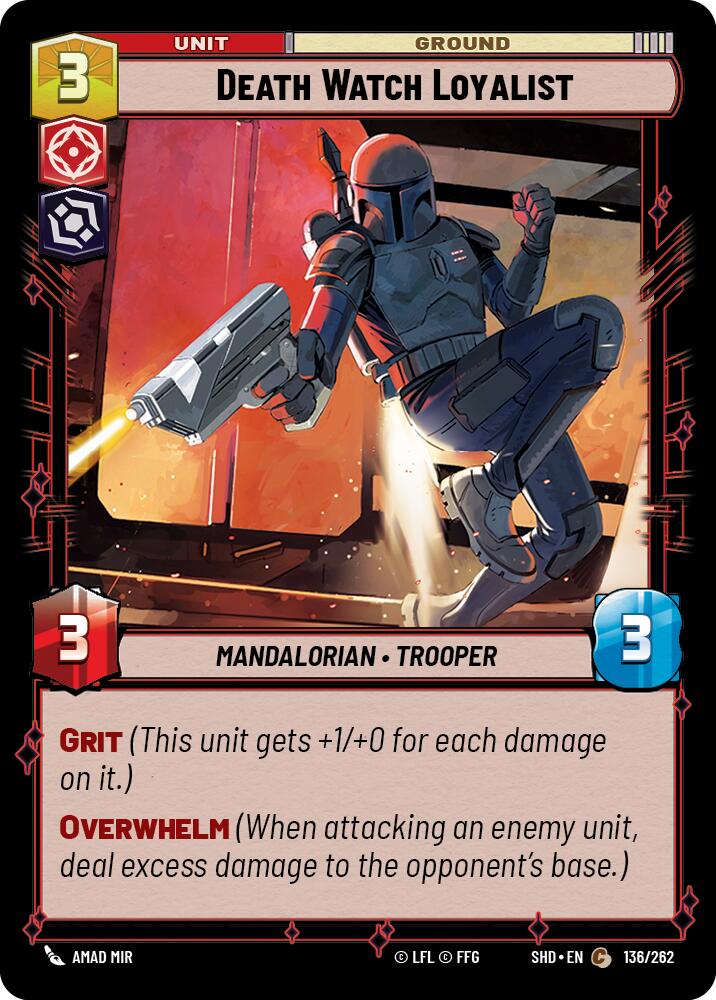 Death Watch Loyalist (136/262) (136/262) [Shadows of the Galaxy] | Eastridge Sports Cards & Games