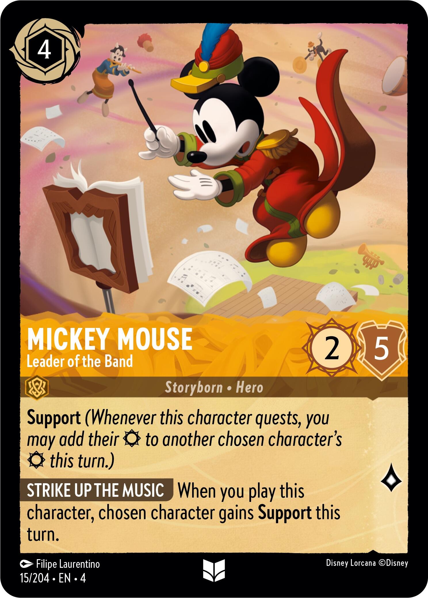 Mickey Mouse - Leader of the Band (15/204) [Ursula's Return] | Eastridge Sports Cards & Games