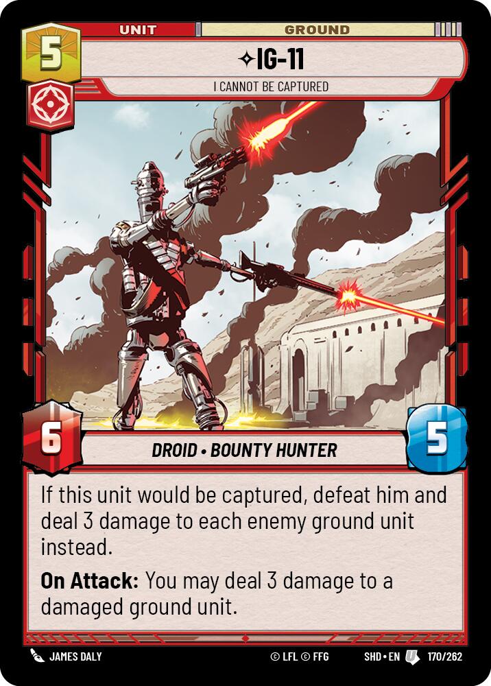 IG-11 - I Cannot Be Captured (170/262) (170/262) [Shadows of the Galaxy] | Eastridge Sports Cards & Games