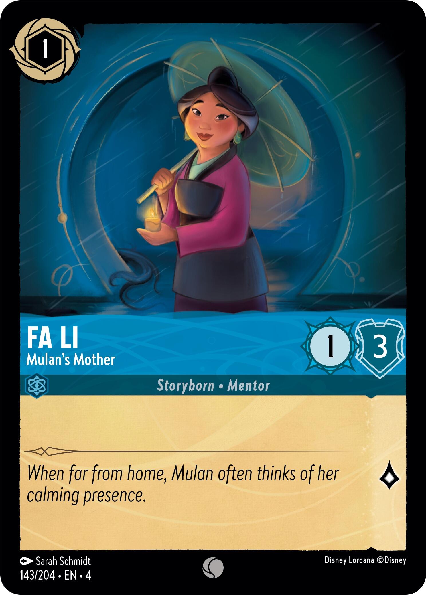 Fa Li - Mulan's Mother (143/204) [Ursula's Return] | Eastridge Sports Cards & Games
