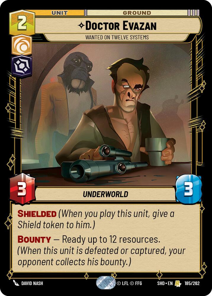 Doctor Evazan - Wanted on Twelve Systems (185/262) (185/262) [Shadows of the Galaxy] | Eastridge Sports Cards & Games