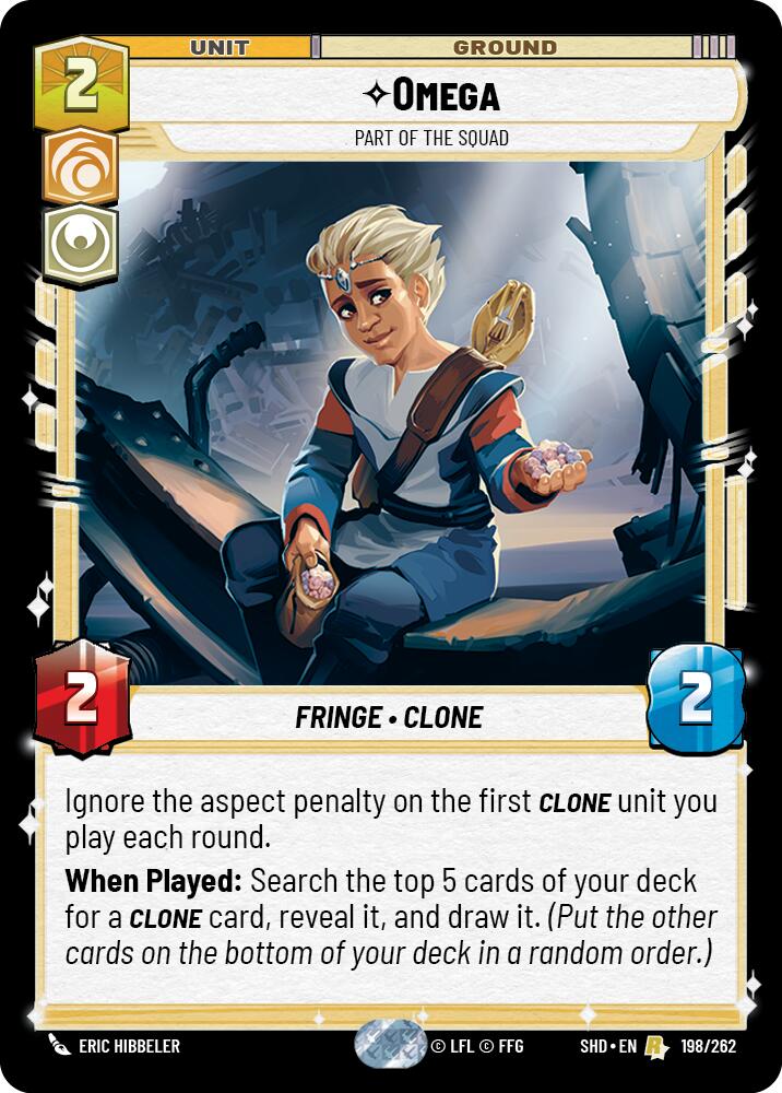 Omega - Part of the Squad (198/262) (198/262) [Shadows of the Galaxy] | Eastridge Sports Cards & Games