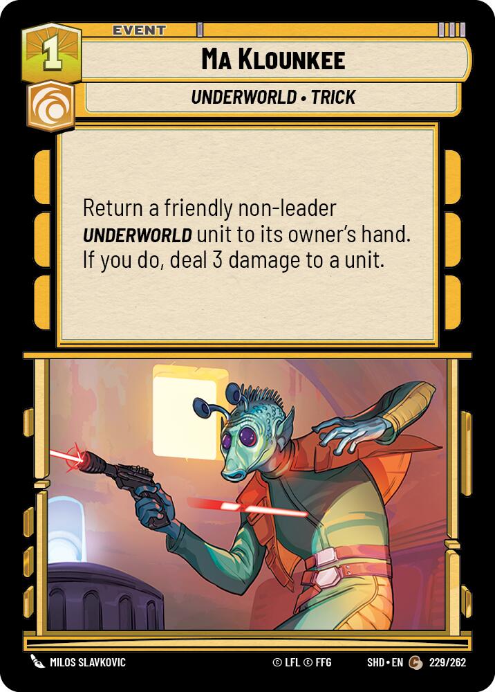 Ma Klounkee (229/262) (229/262) [Shadows of the Galaxy] | Eastridge Sports Cards & Games